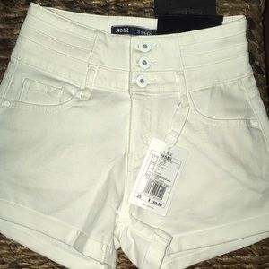 SEMIR Hi-Waisted shorts White Size 25 NWT